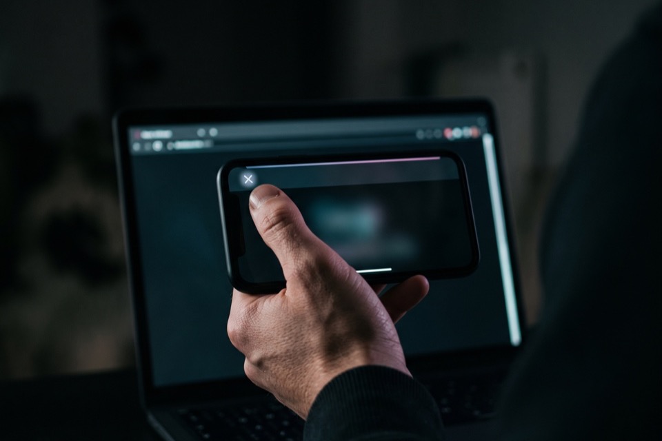 A public TikTok video open in a private mobile browser window